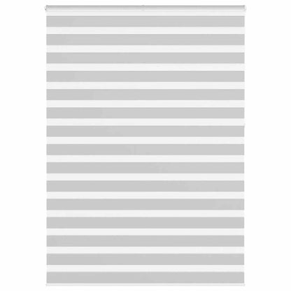vidaXL Doppelrollo Hellgrau 160x230 cm Stoffbreite 155,9 cm Polyester