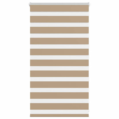 vidaXL Doppelrollo Sandbraun 75x100 cm Stoffbreite 70,9 cm Polyester
