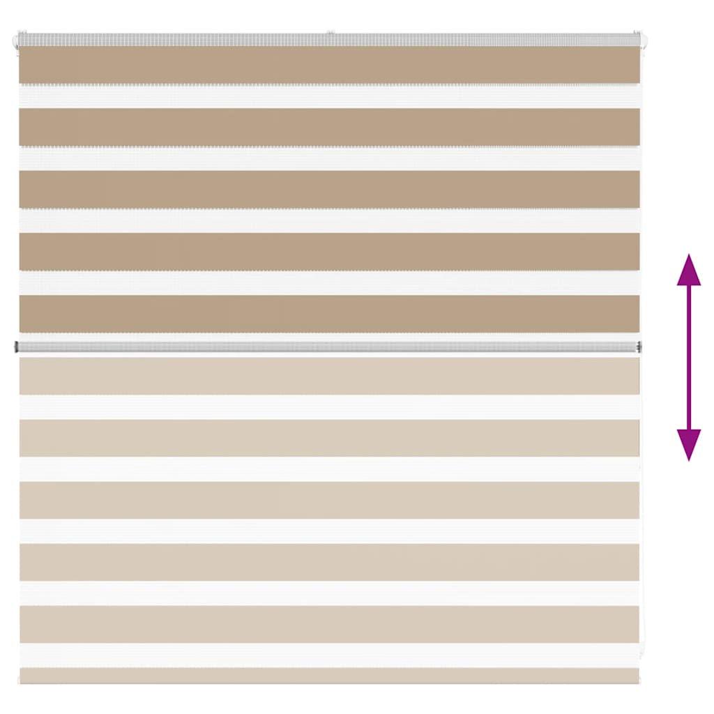 Doppelrollo Sandbraun 150x100 cm Stoffbreite 145,9 cm Polyester