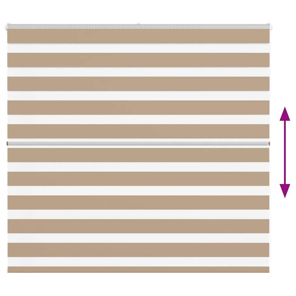 Doppelrollo Sandbraun 155x100 cm Stoffbreite 150,9 cm Polyester