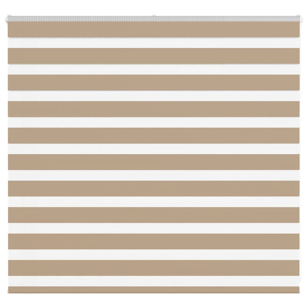 vidaXL Doppelrollo Sandbraun 165x100 cm Stoffbreite 160,9 cm Polyester
