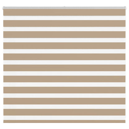 vidaXL Doppelrollo Sandbraun 165x100 cm Stoffbreite 160,9 cm Polyester