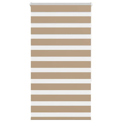 vidaXL Doppelrollo Sandbraun 70x150 cm Stoffbreite 65,9 cm Polyester