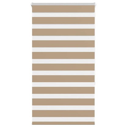 vidaXL Doppelrollo Sandbraun 75x150 cm Stoffbreite 70,9 cm Polyester
