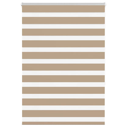 vidaXL Double store enrouleur marron sable 95x150 cm Largeur tissu 90,9 cm Polyester