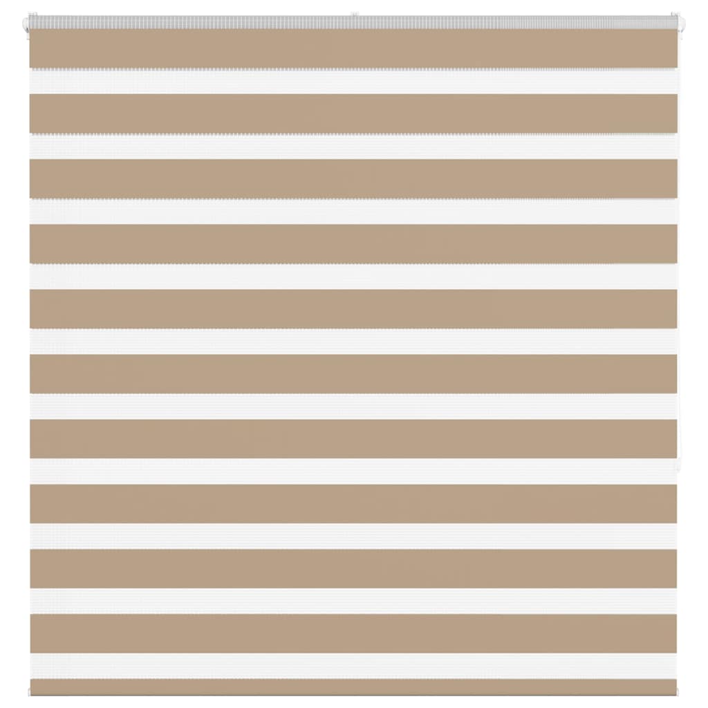 vidaXL Doppelrollo Sandbraun 140x150 cm Stoffbreite 135,9 cm Polyester