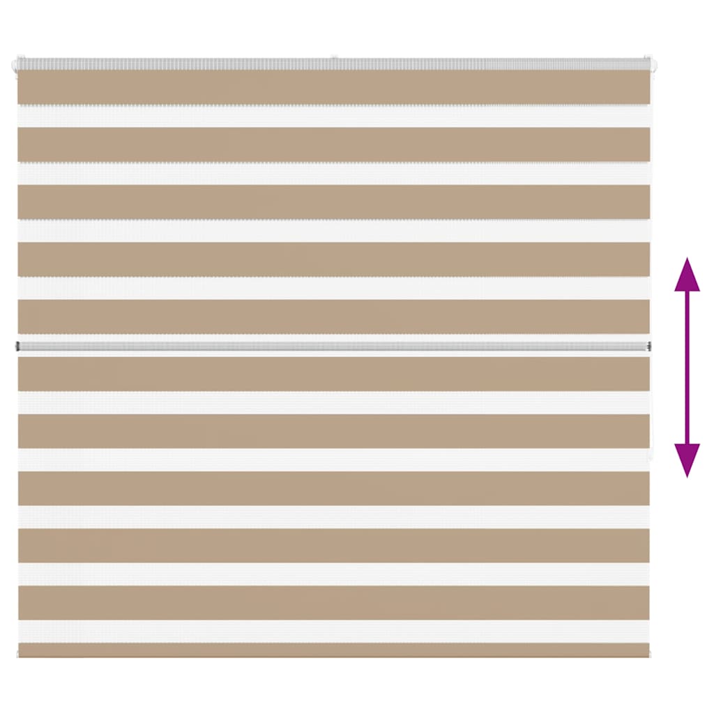 Doppelrollo Sandbraun 160x150 cm Stoffbreite 155,9 cm Polyester