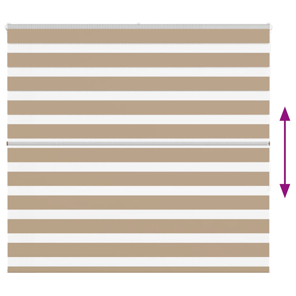 Doppelrollo Sandbraun 165x150 cm Stoffbreite 160,9 cm Polyester