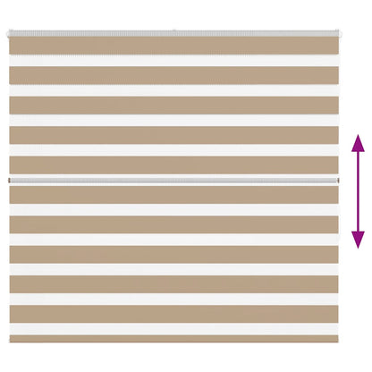 Doppelrollo Sandbraun 165x150 cm Stoffbreite 160,9 cm Polyester