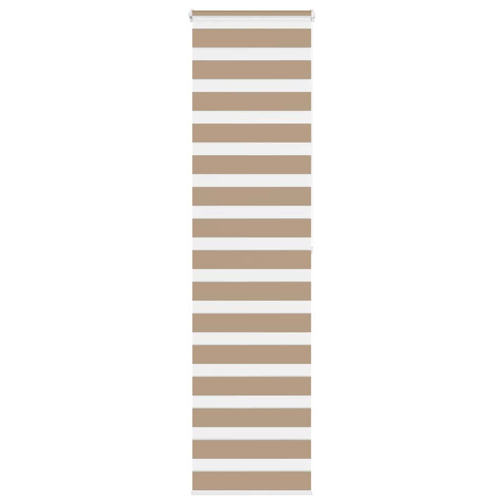 Doppelrollo Sandbraun 55x200 cm Stoffbreite 50,9 cm Polyester