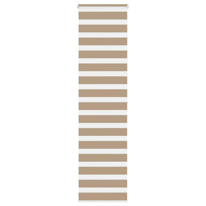 Doppelrollo Sandbraun 60x200 cm Stoffbreite 55,9 cm Polyester