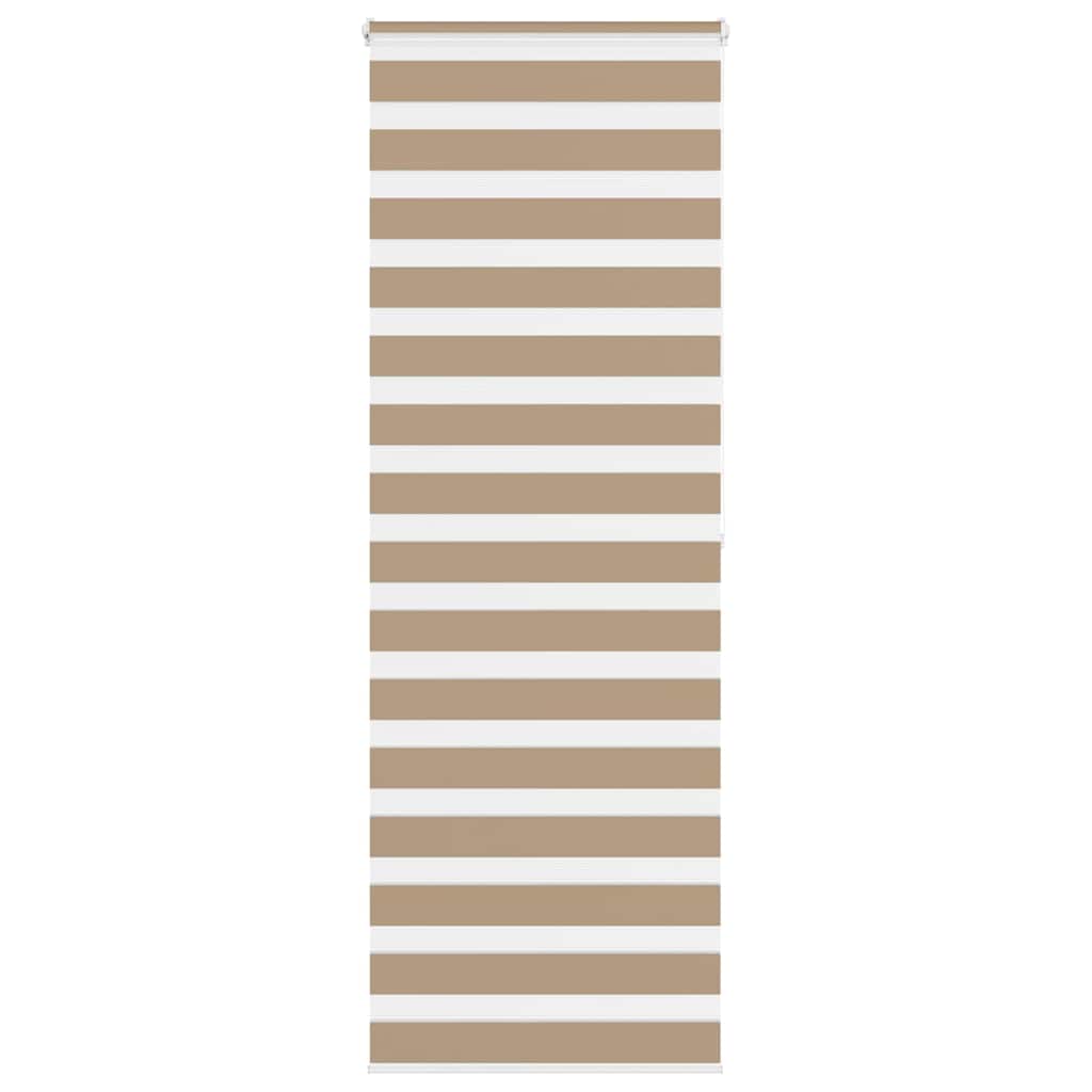 vidaXL Doppelrollo Sandbraun 80x200 cm Stoffbreite 75,9 cm Polyester