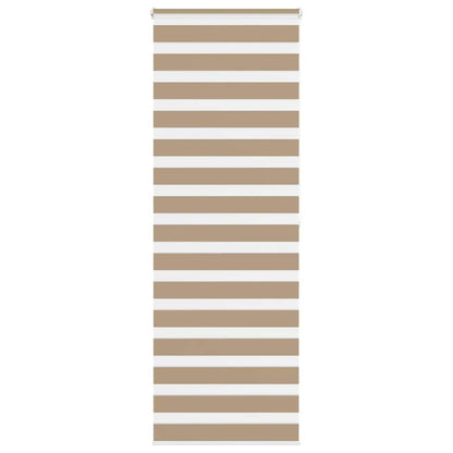 Doppelrollo Sandbraun 85x200 cm Stoffbreite 80,9 cm Polyester