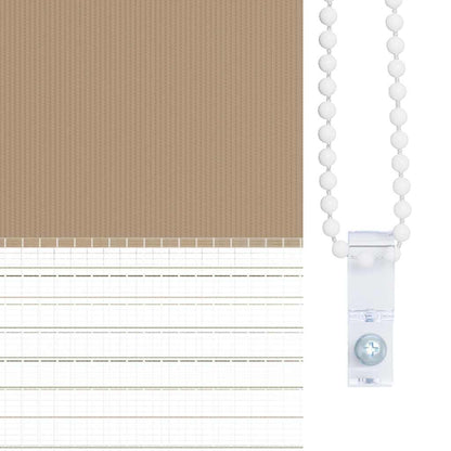 Doppelrollo Sandbraun 85x200 cm Stoffbreite 80,9 cm Polyester