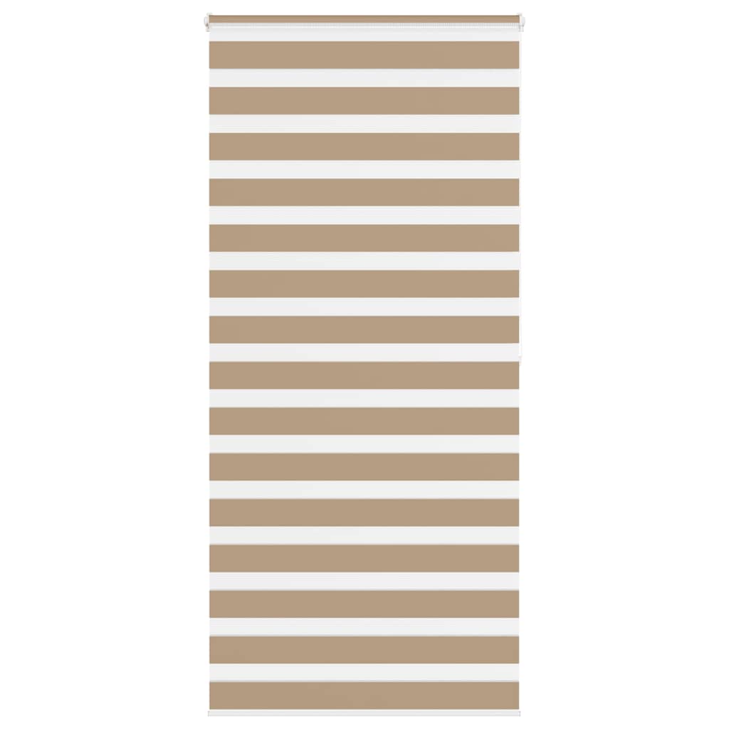 vidaXL Store enrouleur duo marron sable 105x200 cm Largeur du tissu 100,9 cm Polyester
