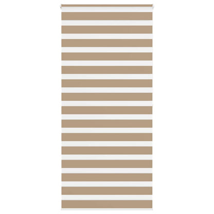 vidaXL Store enrouleur duo marron sable 105x200 cm Largeur du tissu 100,9 cm Polyester