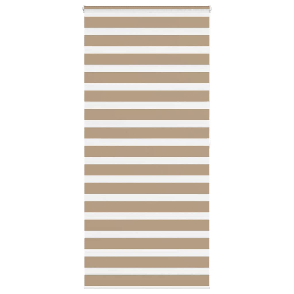 vidaXL Store enrouleur jour nuit marron sable 110x200 cm Largeur du tissu 105,9 cm Polyester