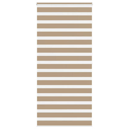 vidaXL Store enrouleur jour nuit marron sable 110x200 cm Largeur du tissu 105,9 cm Polyester