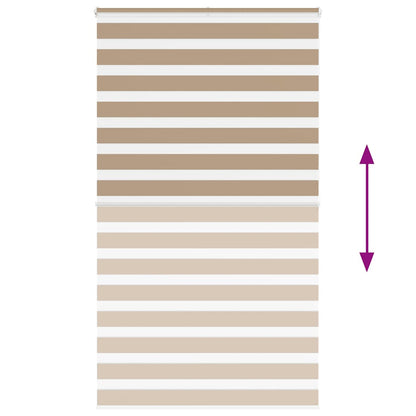 Doppelrollo Sandbraun 125x200 cm Stoffbreite 120,9 cm Polyester