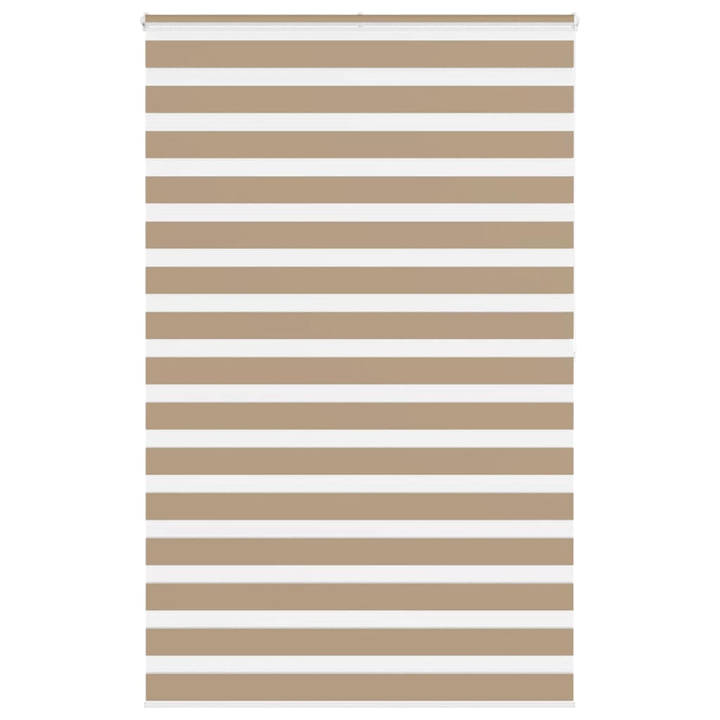 vidaXL Double store enrouleur marron sable 150x200 cm Largeur de tissu 145,9 cm Polyester