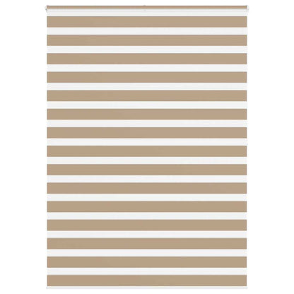 Doppelrollo Sandbraun 155x200 cm Stoffbreite 150,9 cm Polyester