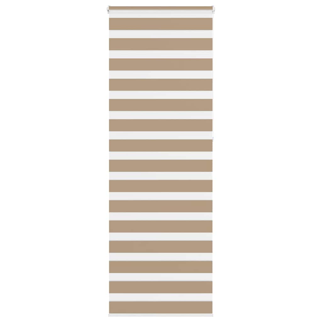 vidaXL Double store enrouleur marron sable 90x230 cm largeur de tissu 85,9 cm polyester