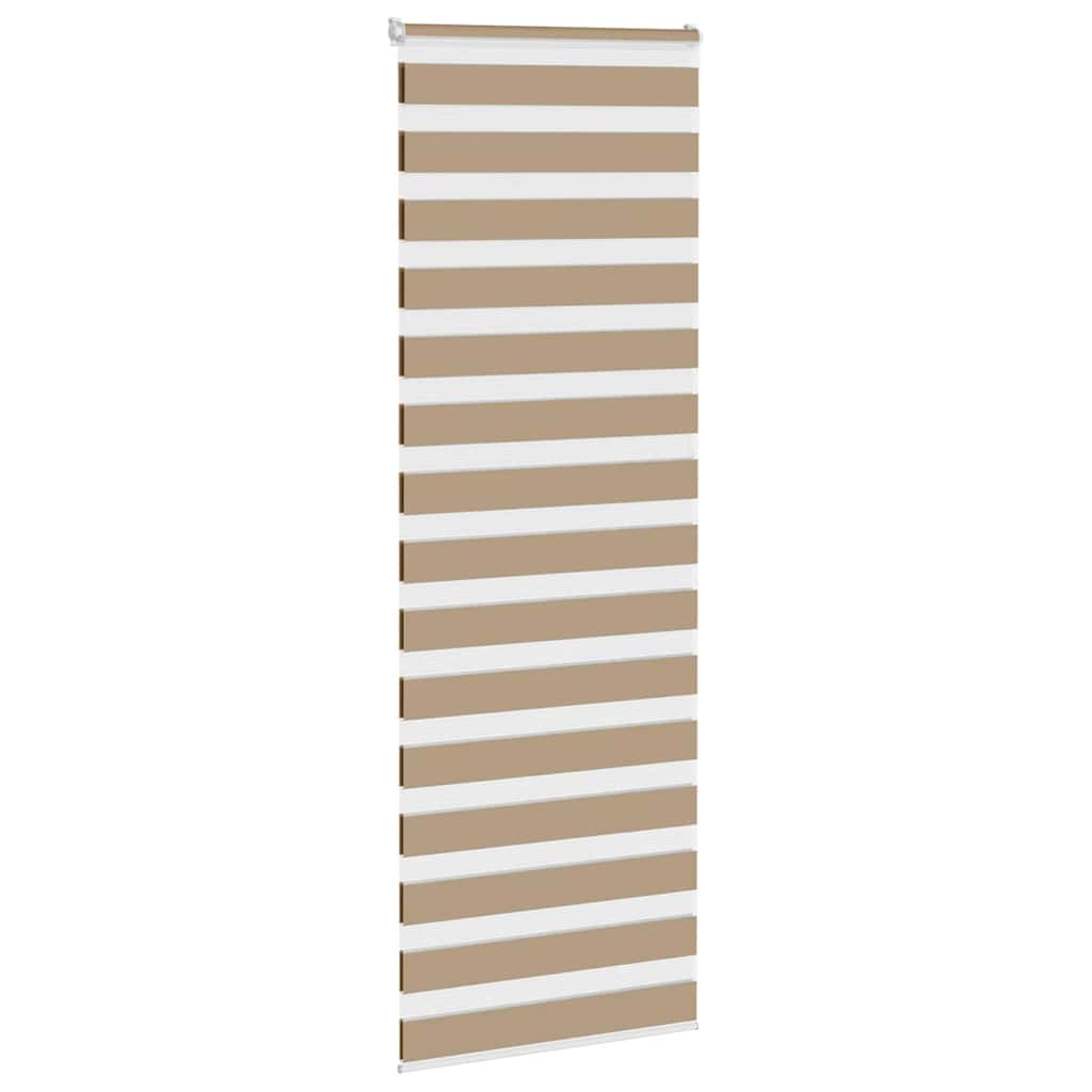vidaXL Double store enrouleur marron sable 90x230 cm largeur de tissu 85,9 cm polyester