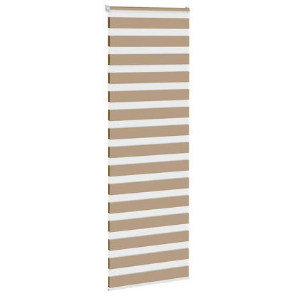 vidaXL Double store enrouleur marron sable 90x230 cm largeur de tissu 85,9 cm polyester