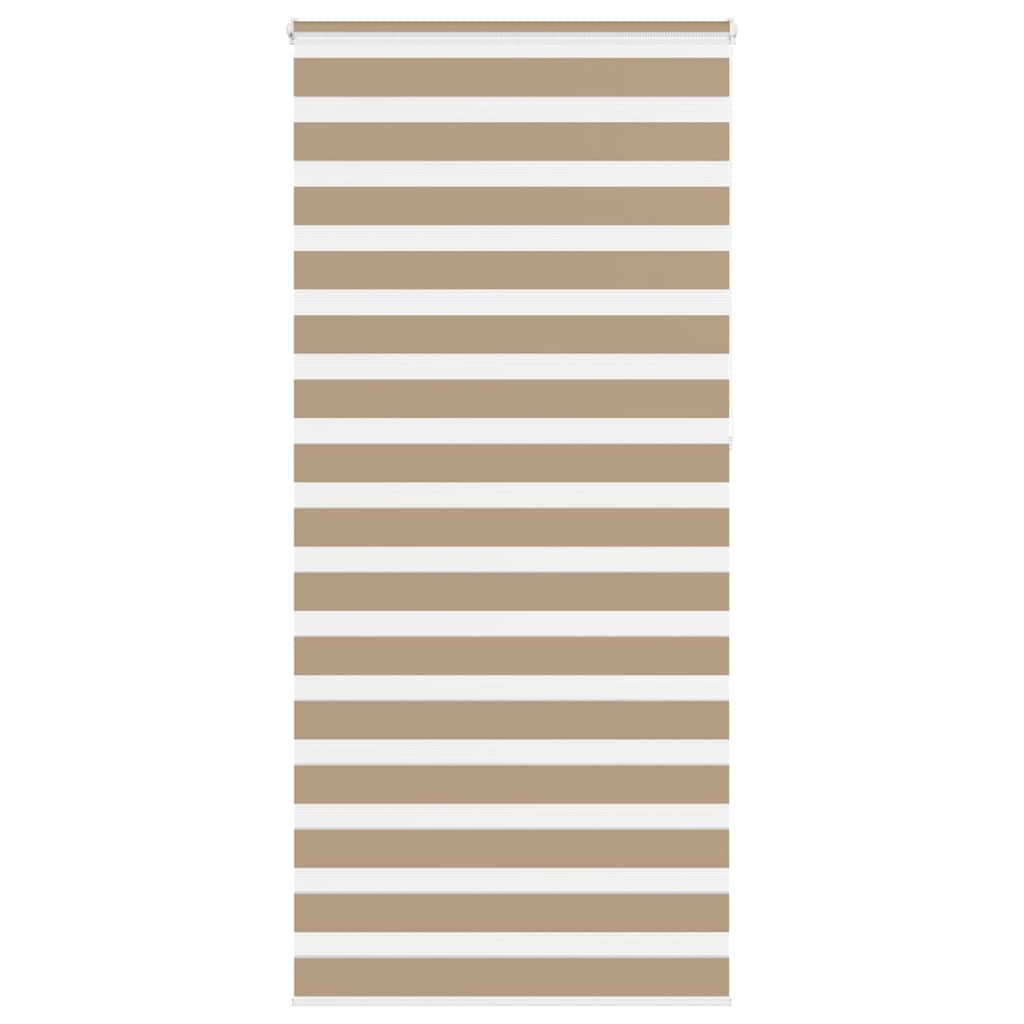 vidaXL Doppelrollo Sandbraun 100x230 cm Stoffbreite 95,9 cm Polyester