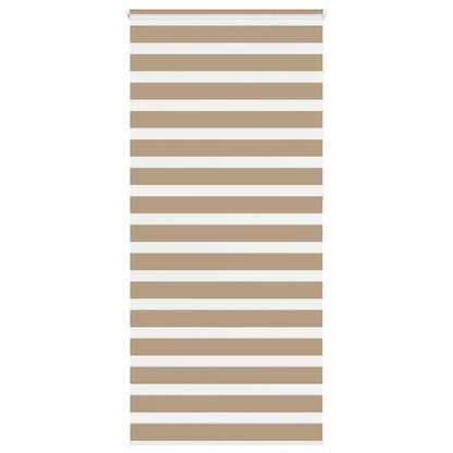 vidaXL Doppelrollo Sandbraun 100x230 cm Stoffbreite 95,9 cm Polyester