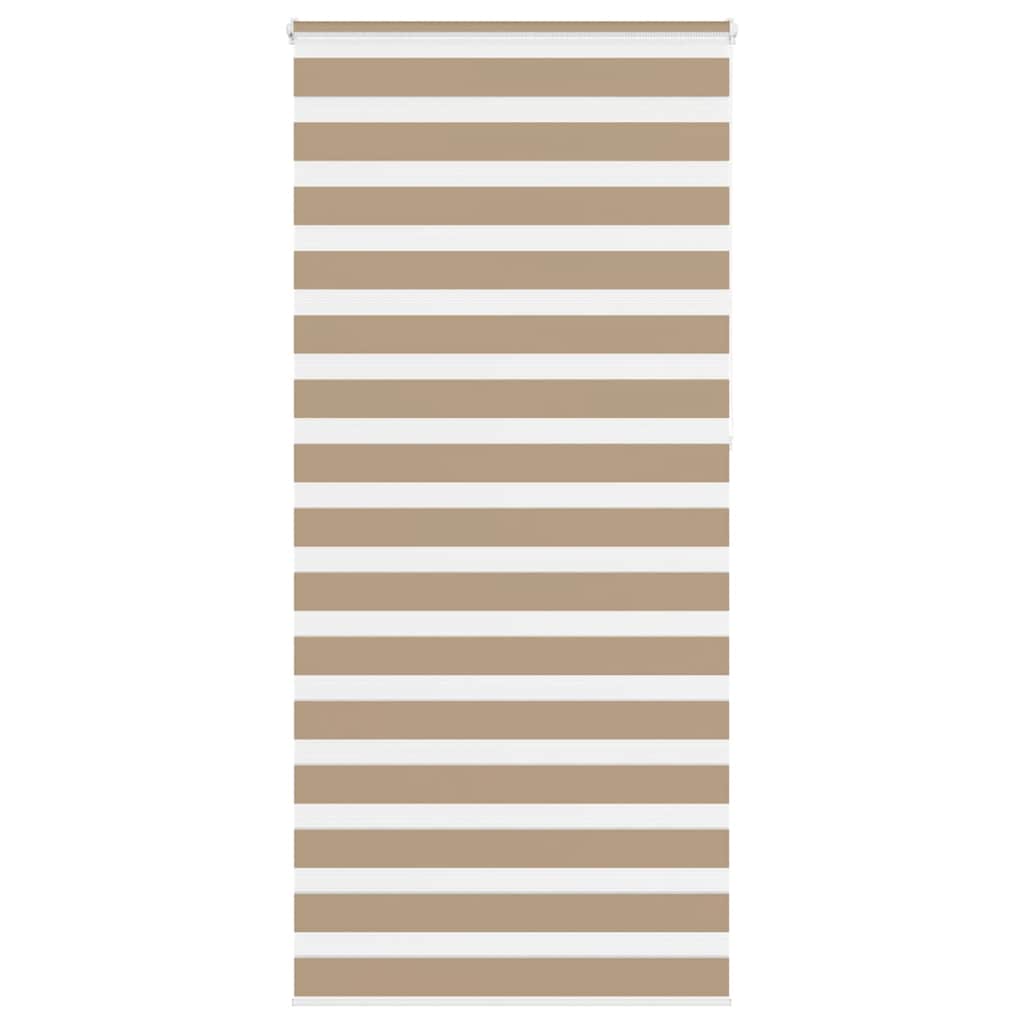 vidaXL Doppelrollo Sandbraun 110x230 cm Stoffbreite 105,9 cm Polyester