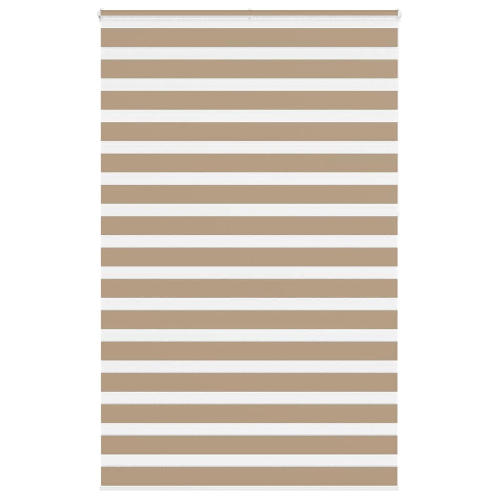 vidaXL Doppelrollo Sandbraun 150x230 cm Stoffbreite 145,9 cm Polyester