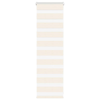 vidaXL Doppelrollo Marmorbeige 40x100 cm Stoffbreite 35,9 cm Polyester