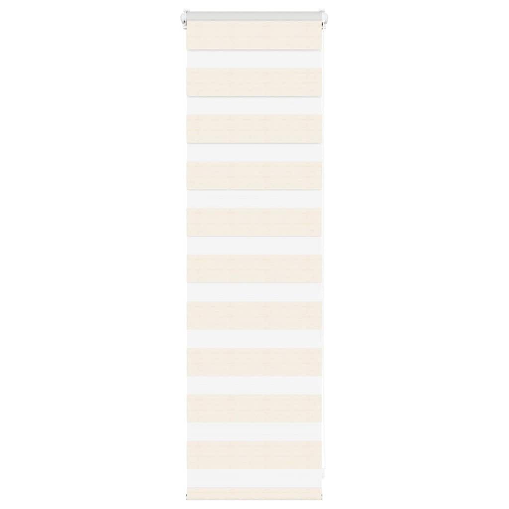 vidaXL Doppelrollo Marmorbeige 50x100 cm Stoffbreite 45,9 cm Polyester