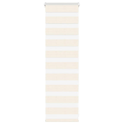 vidaXL Doppelrollo Marmorbeige 50x100 cm Stoffbreite 45,9 cm Polyester