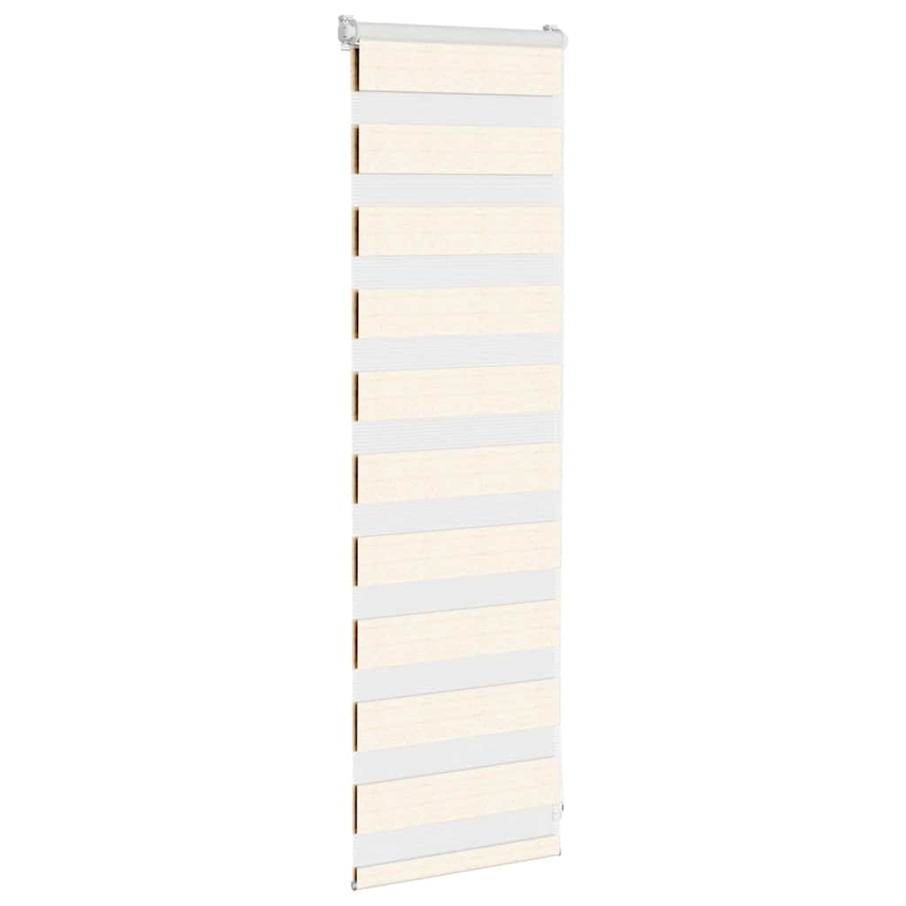 vidaXL Doppelrollo Marmorbeige 50x100 cm Stoffbreite 45,9 cm Polyester