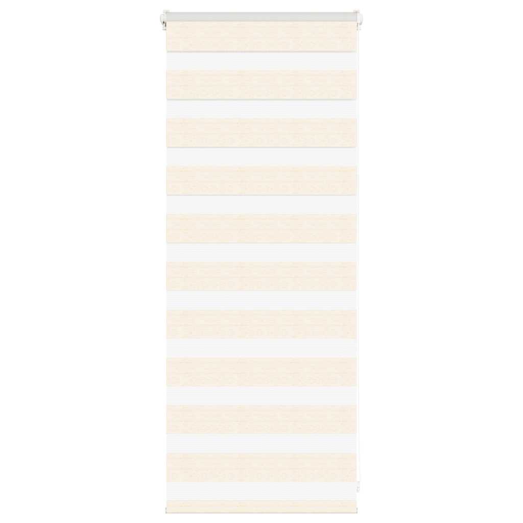 vidaXL Doppelrollo Marmorbeige 65x100 cm Stoffbreite 60,9 cm Polyester