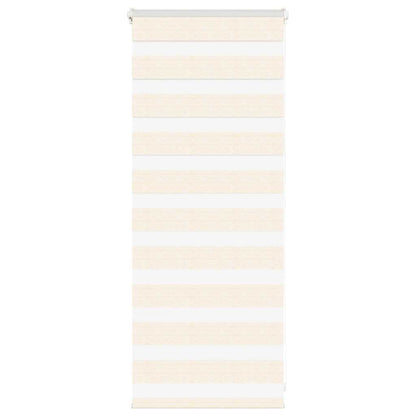 vidaXL Doppelrollo Marmorbeige 65x100 cm Stoffbreite 60,9 cm Polyester
