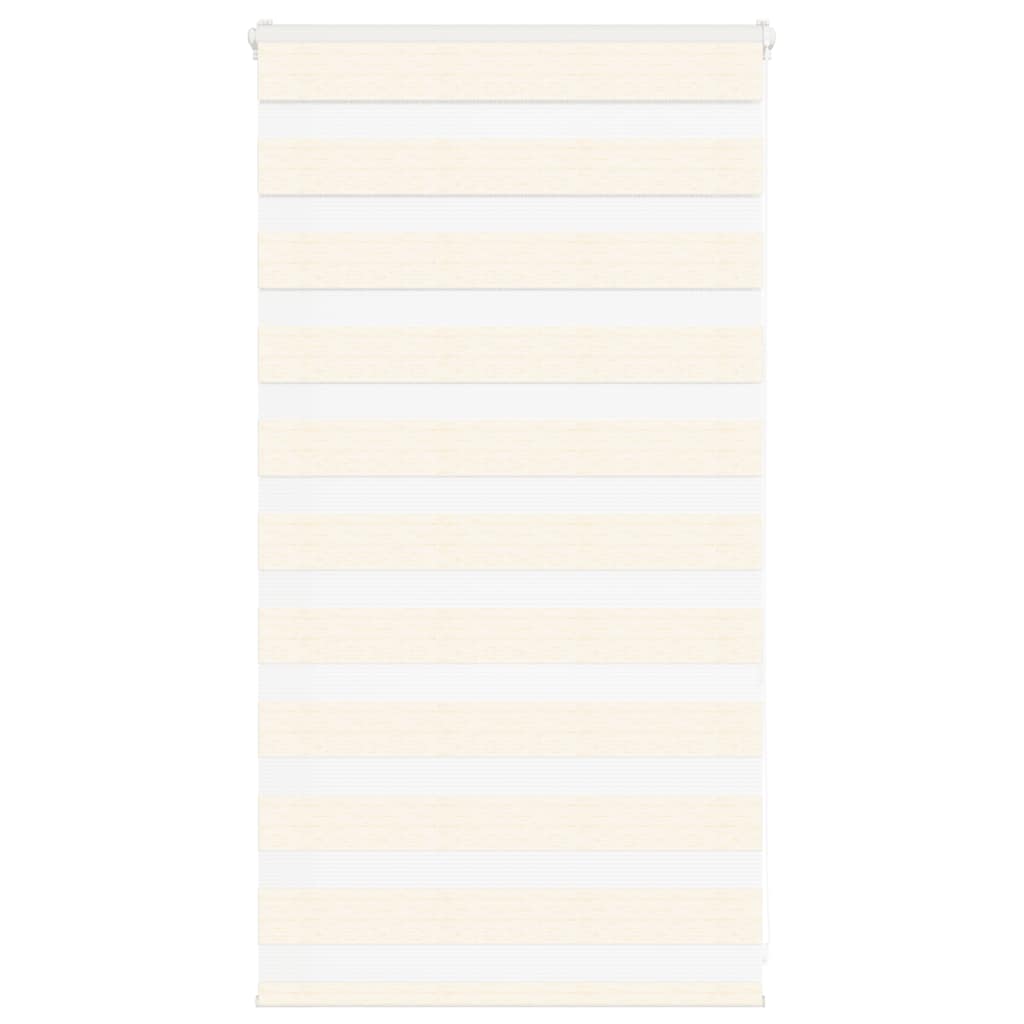 vidaXL Doppelrollo Marmorbeige 70x100 cm Stoffbreite 65,9 cm Polyester