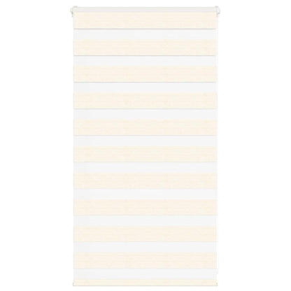 vidaXL Doppelrollo Marmorbeige 70x100 cm Stoffbreite 65,9 cm Polyester