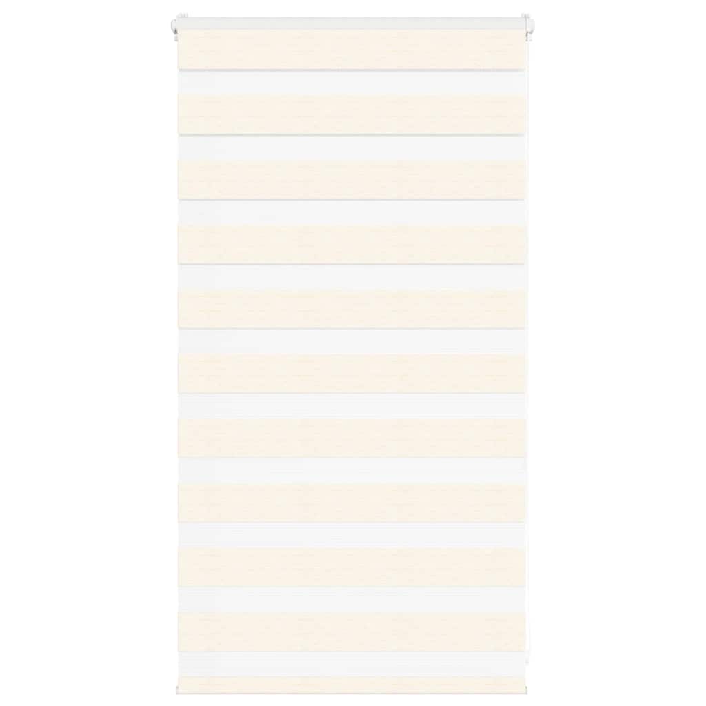 vidaXL Doppelrollo Marmorbeige 75x100 cm Stoffbreite 70,9 cm Polyester