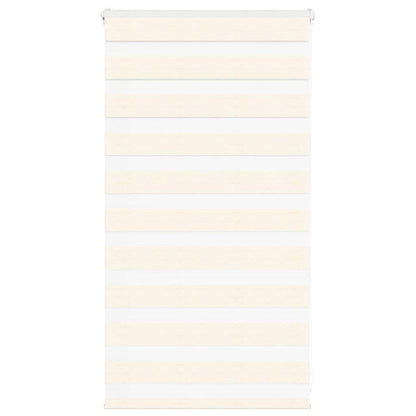 vidaXL Doppelrollo Marmorbeige 75x100 cm Stoffbreite 70,9 cm Polyester