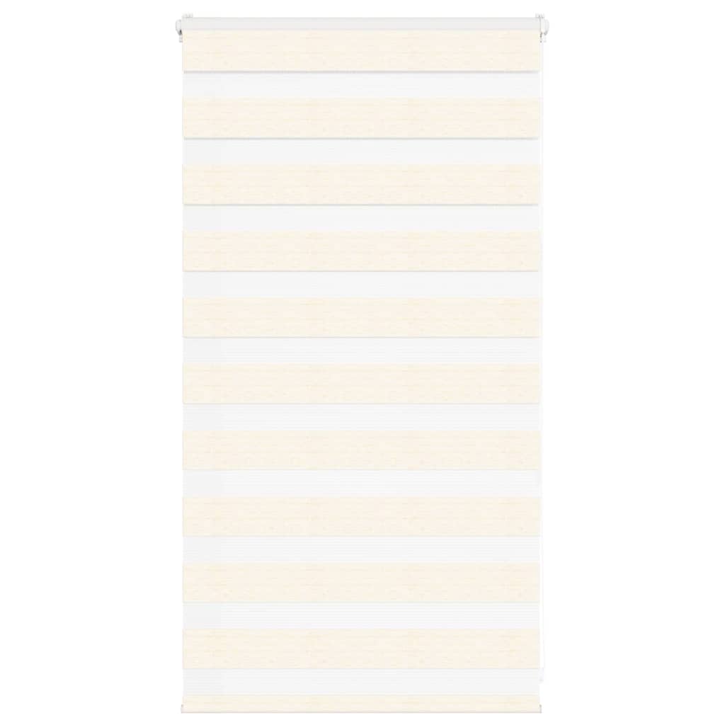 vidaXL Doppelrollo Marmorbeige 85x100 cm Stoffbreite 80,9 cm Polyester
