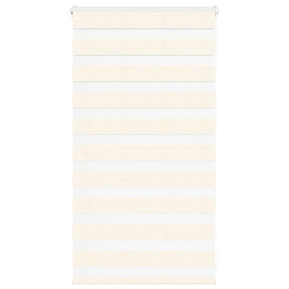 vidaXL Doppelrollo Marmorbeige 85x100 cm Stoffbreite 80,9 cm Polyester