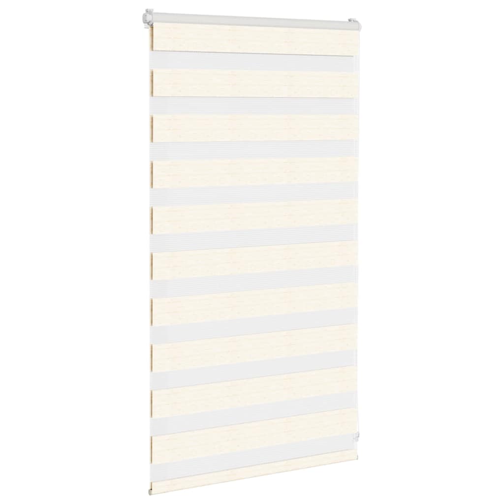 vidaXL Doppelrollo Marmorbeige 85x100 cm Stoffbreite 80,9 cm Polyester