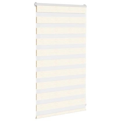 vidaXL Doppelrollo Marmorbeige 85x100 cm Stoffbreite 80,9 cm Polyester