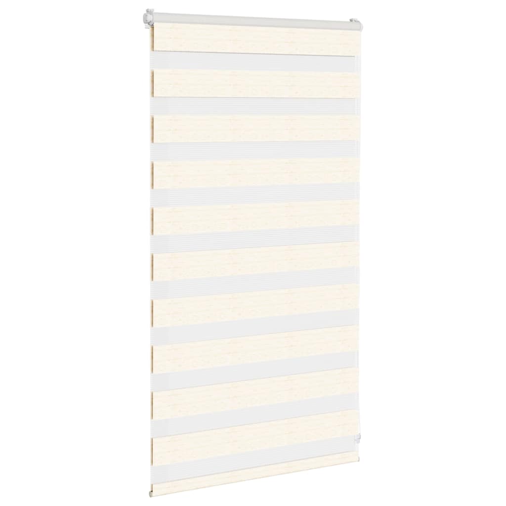 vidaXL Doppelrollo Marmorbeige 90x100 cm Stoffbreite 85,9 cm Polyester