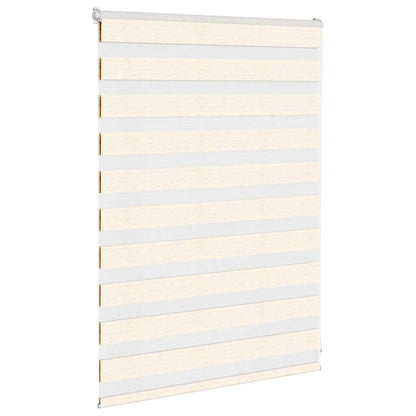 vidaXL Doppelrollo Marmorbeige 95x100 cm Stoffbreite 90,9 cm Polyester