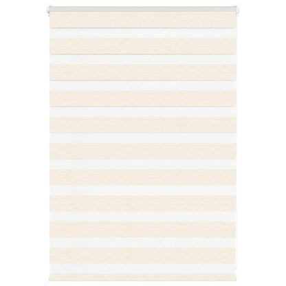 vidaXL Doppelrollo Marmorbeige 100x100 cm Stoffbreite 95,9 cm Polyester
