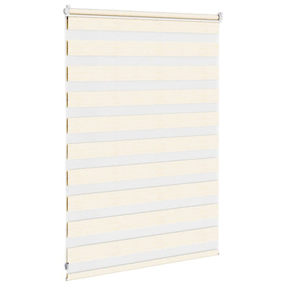 vidaXL Doppelrollo Marmorbeige 100x100 cm Stoffbreite 95,9 cm Polyester